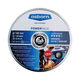 Osborn Δίσκοι Κοπής Dronco AS 60 T Inox Power Pack 125mm 6900945100 σετ 10τμχ