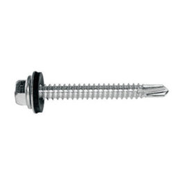 Drill screws with integrated Neoprene ZINC washer